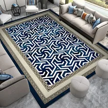  European Style Light Luxury Carpet for Living Room Sofa Coffee Table Mat Washable Non-slip Bedroom Rug Home Decoration Doormat 