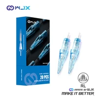 WJX 20pcs RL RLB RLT Tattoo Cartridge Needles Round Liner Disposable Makeup Machine Pen Needle Dragonhawk Tattoo Supplies 1