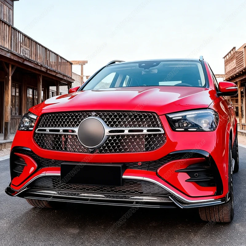 벤츠 GLE-클래스 GLE 쿠페 W167 C167 AMG 2024 2025 차량용 프론트 범퍼 립 ABS 스포츠 윈드 스포일러 스플리터 바디 개조 키트