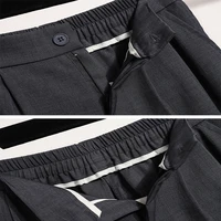 Plus Size Pants For Women Spring Summer 2025 New Korean Fashion High Waist Suit Pants Women Gray Or Black Casual Trousers Female - Image 6