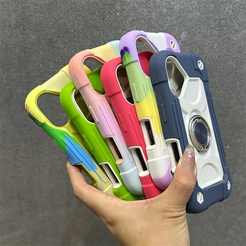 Deluxe Heavy Duty Ring Holder Lanyard Case with Armor Protection