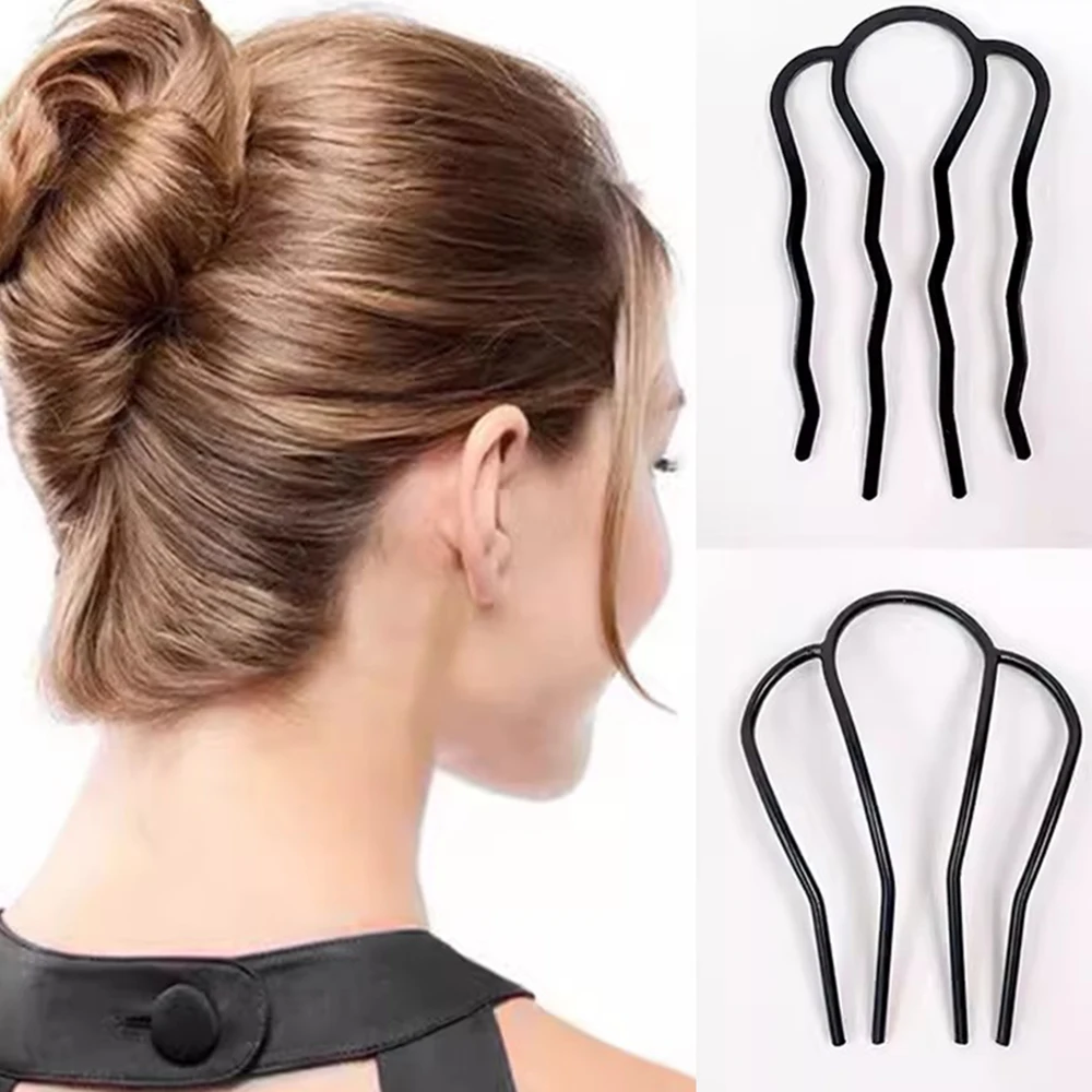 Invisible Simple U-shaped Hairpin Women Ball Head Hairpin Adult For Lazy Hair Fixation Artifact Insert Comb Styling Accessories
