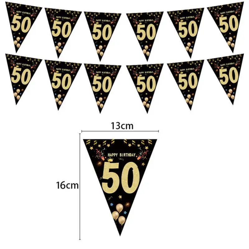 생일 축하 종이 배너 생일 파티 장식, 성인 화환 생일 기념일, 30, 40 세, 40 세, 60 세, 1 개, 3 개, 6 개