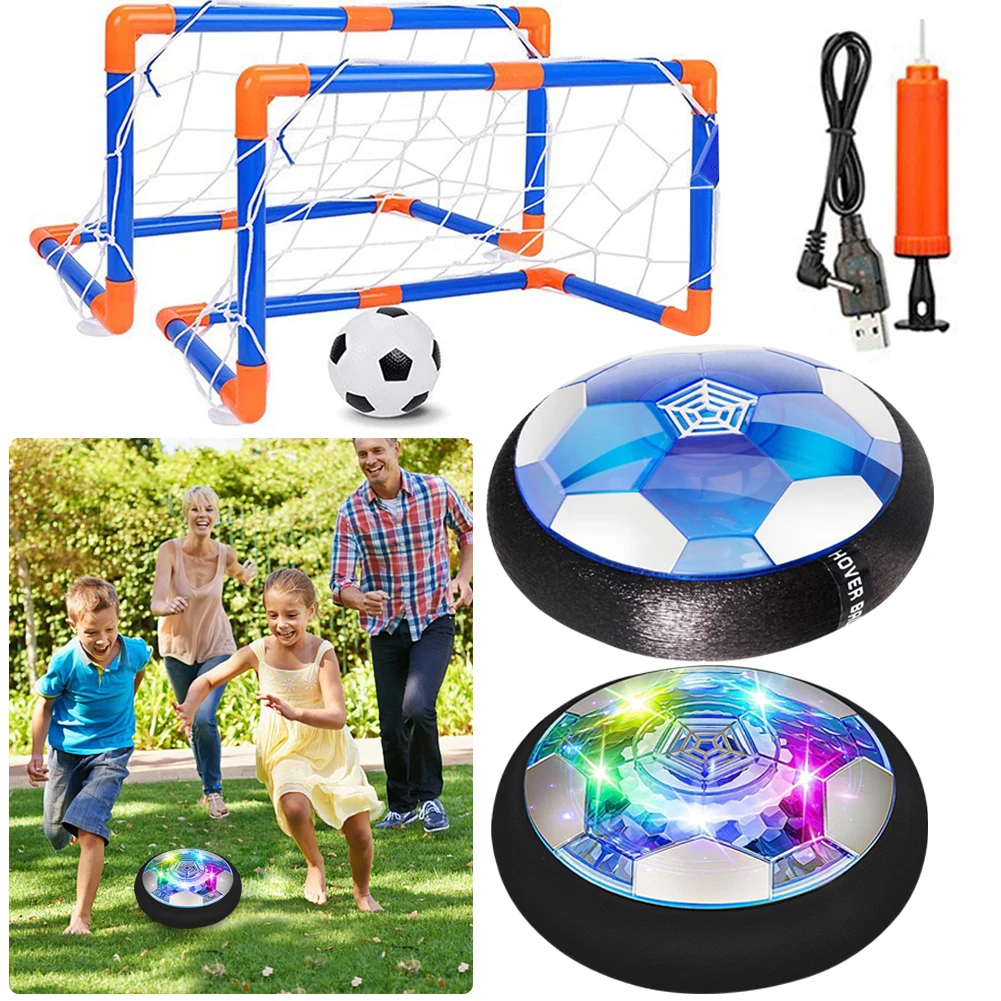 Air Floating Soccer Ball with LED Light and Foam Bumper Indoor Outdoor  Soccer Ball  Floating Soccer Gifts for Kids