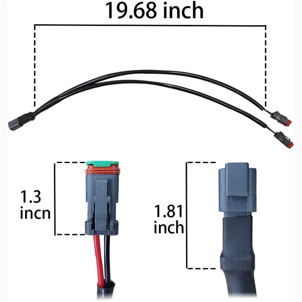 2Pcs Y 모양 Deutsch DT DTP 어댑터 배선 하네스 분배기 2/3/4 출력 IP68 방수 ATV UTV 보트 트럭 액세서리