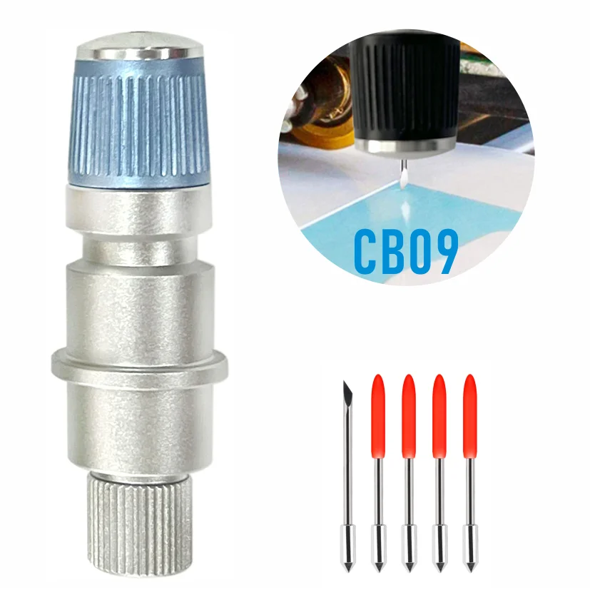 Graphtec 실루엣 카메오 CB09 CB15 초상화 큐리오 CE5000-60 플로터, 금속 캡 거치대 및 5psc 커팅 블레이드 포함