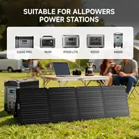 ALLPOWERS Panneau Solaire Pliable Portable 400W / 200W / 140W / 100W Chargeur Générateur Solaire et Sortie Solaire pour Centrale Électrique Camping Camping-car 6