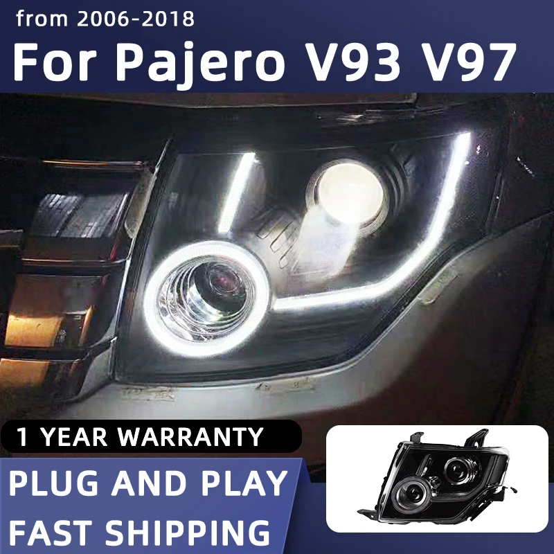 

Headlight For Pajero V97 LED Headlights 2006-2020 V93 Lights Head Lamp Car Styling DRL Signal Projector Lens Auto Accessories
