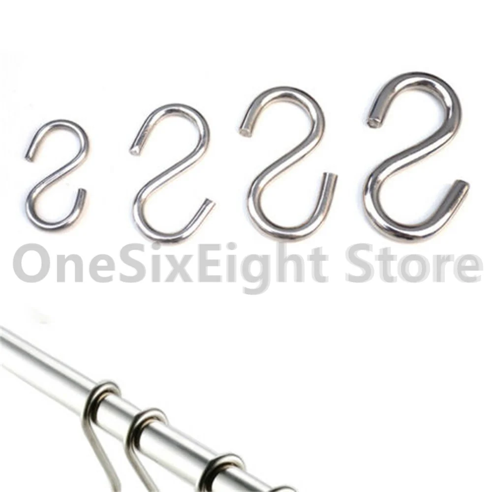 S Shape Hanging Hooks Heavy Duty Solid 304 Stainless Steel Hook for Kitchen  Room - AliExpress