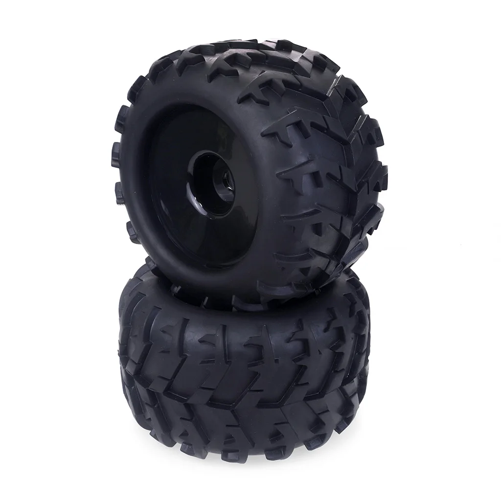 4PCS 17mm Hex 1/8 RC Monster Truck Rad Reifen Nabe Felge Gummi Reifen FÜR RC Auto Redcat HPI Kyosho Hobao Hongnor Team Losi GM DHK – Detail 9