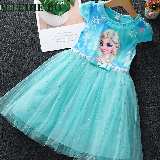 Costume Elsa La Reine des Neiges Taille 5-7 ans