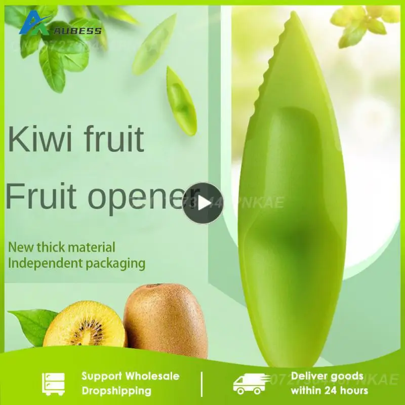 Set Di Plastica Kiwi Cucchiaio 11.5*3Cm 2 In 1 Kiwi Dig Cucchiaio Scoop Candy Color Fruit Knife Affettatrice Pelapatate Cutter