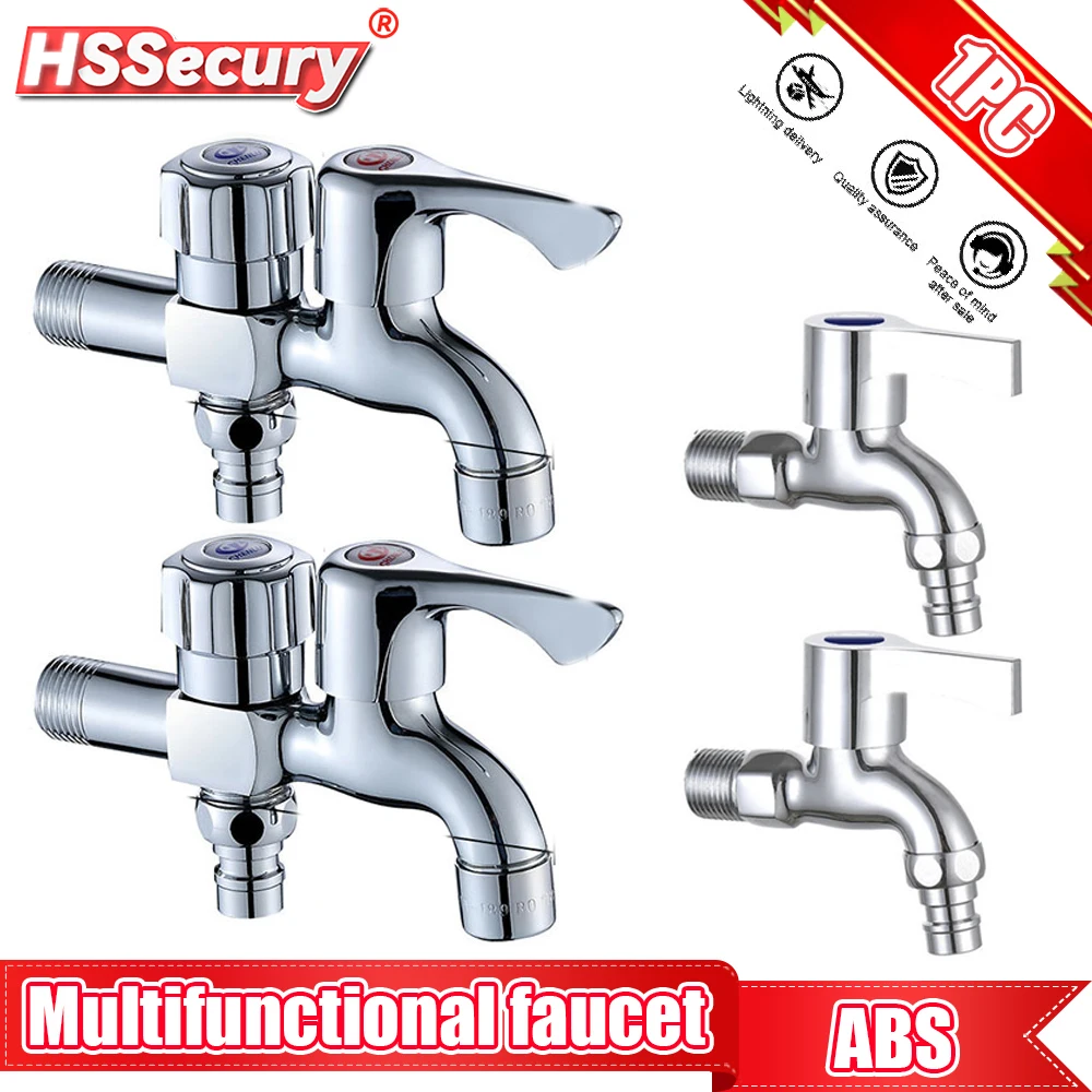 Washing Machine Faucet Double Water Outlet Mop Pool Brass Tap Outdoor