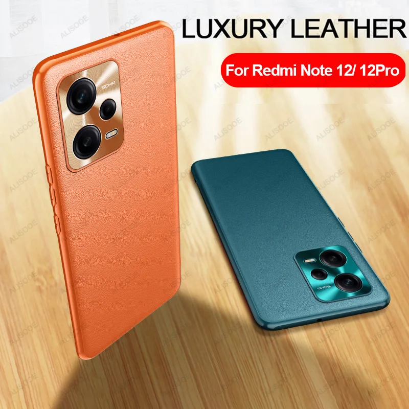 For Xiaomi Redmi Note 12 Case For Redmi Note 12 Cover Capas Phone Bumper  TPU Soft Leather Fundas Redmi Note 12 Pro Plus 5G Cover