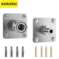Foam Cannon Nozzle Water Gun Holder Wall Mountable Pressure Washer Accessories Storage Rack Stainless Steel 1/4 Quick Connector 1