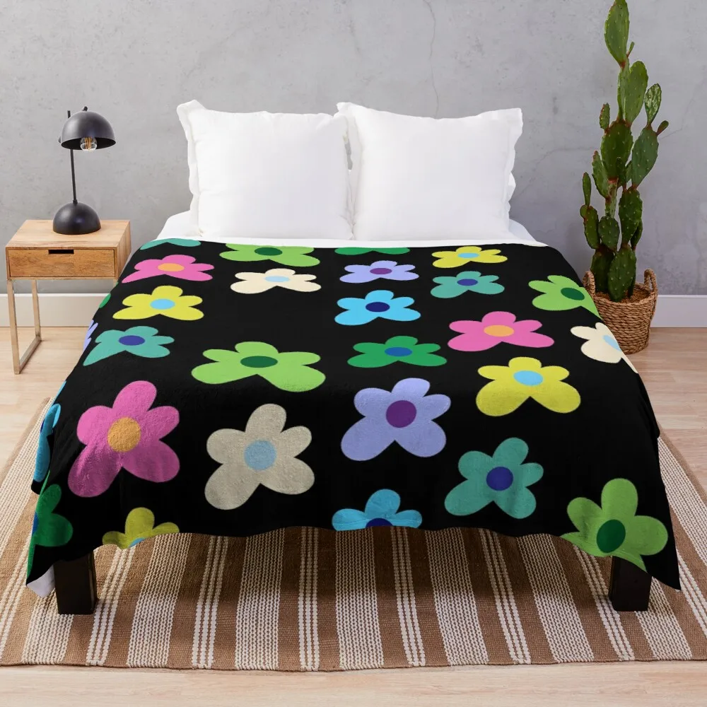 Funky flower pattern Throw Blanket Luxury Throw Blanket Designer