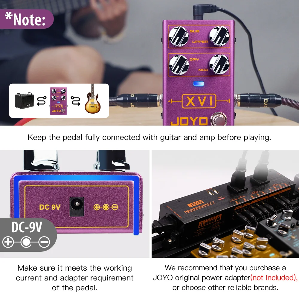 R-13 XVI Octave Pedal with Modulation Effects and Independent Octave Adjustment