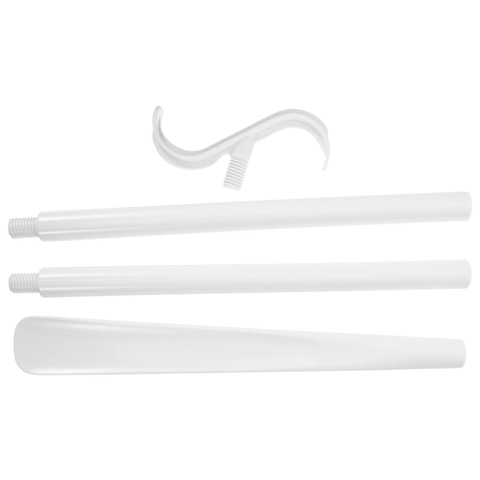 Blue White Sock Aid Shoe Horn Adjustable Dressing Stick Compression Stocking Applicator Handled Shoehorn Lifter