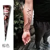 New Henna Tattoo Paste Black brown red white Henna Cones Indian For Temporary DIY Tattoo Sticker Body Paint  Cone henne 4