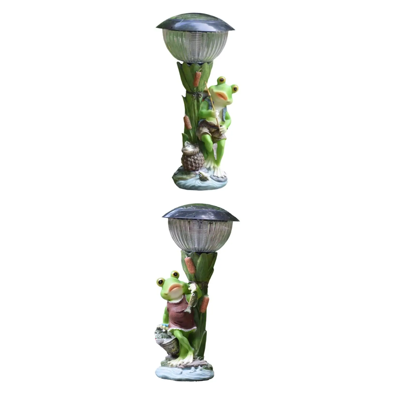Solar Frog Statue Light 2