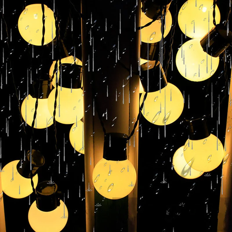

LED String Lights Christmas Garland Street Lamp New Year Party G50 Bulb String Lights Holiday Wedding Garden Decoration Outdoor