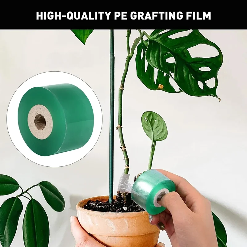 Grafting Tape PE Grafting Tape Film Self-adhesive Garden Tree Plants Seedlings Vine Tomato Grafting Accessories Stretchable 2/3/4cm Width grafting tape