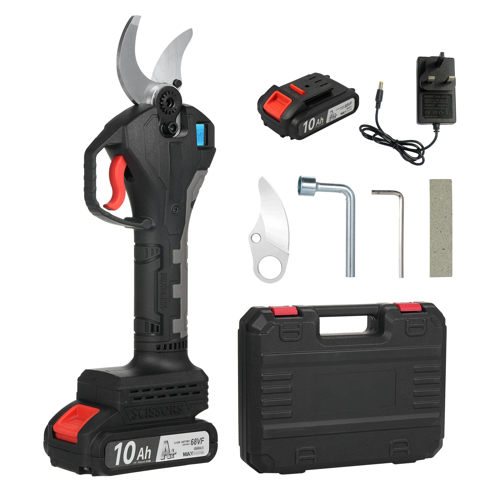 

Секатор Электрический Аккумуляторный с бесщеточным Мотором и ЖК-дисплеем, 21 в