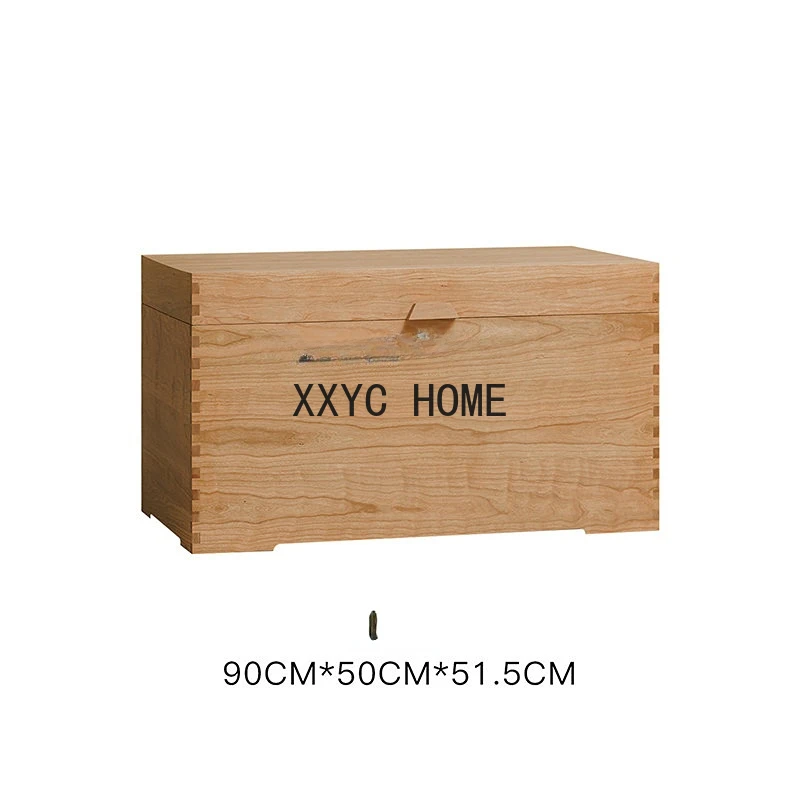 

Cherrywood Log Storage Box Solid Wooden Box