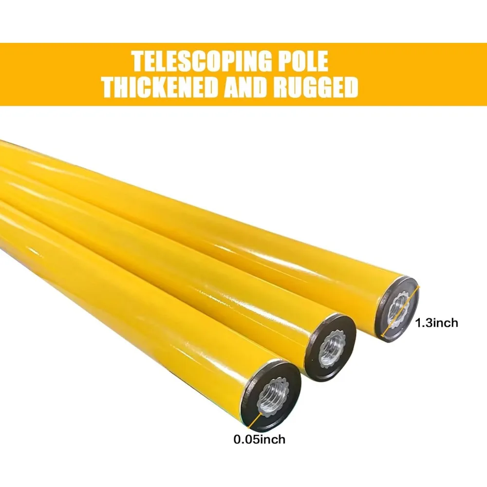 Laser Level Pole with Tripod,12 Ft./3.6m Adjustable Telescoping Pole with Head,Laser Level Tripod 4