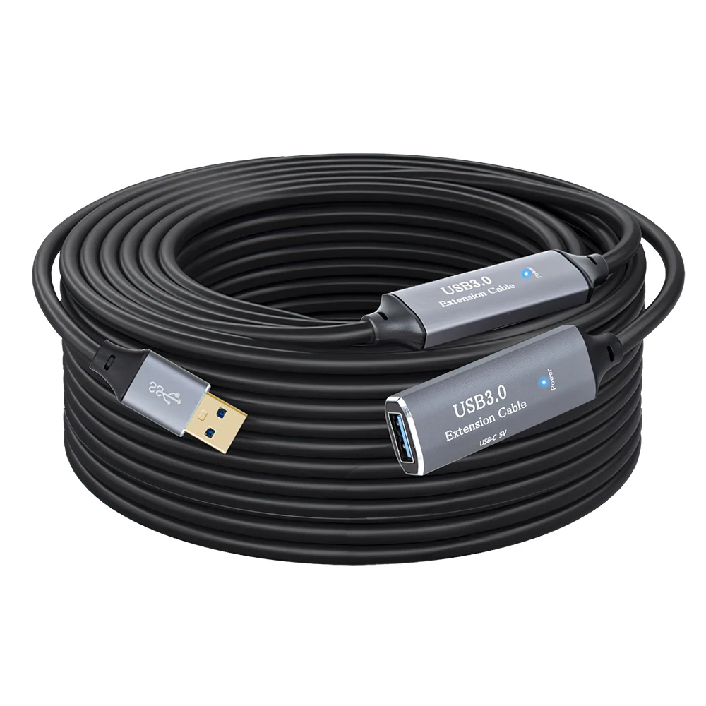 High-Speed USB 3.0 Signal Amplifier Extension Cable with Repeater Booster