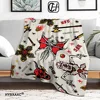 Things Stranger Terror Thin Wadding Blanket for Sofas Bedding Nap Blanket Sofa Winter Interior for Home Fluffy Flannel Throw 1
