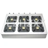 Medium high pressure square six-heads gas stove Commercial gas fire burner head Desktop furnace multi-purpose 6-holes gas stove 3