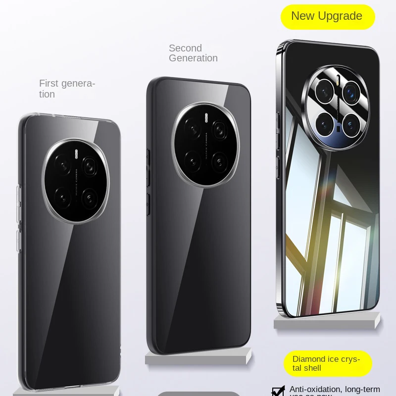 HONOR Magic 7 Pro Anti-Fingerprint & Anti-Drop 360° Protection Phone Case with Washable Ice Crystal Ring Airbag Lens Coverage