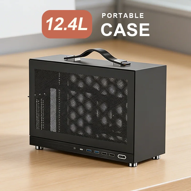 ITX 케이스 휴대용 미니 ITX 섀시 240mm 라디에이터 수냉식 337mm GP..