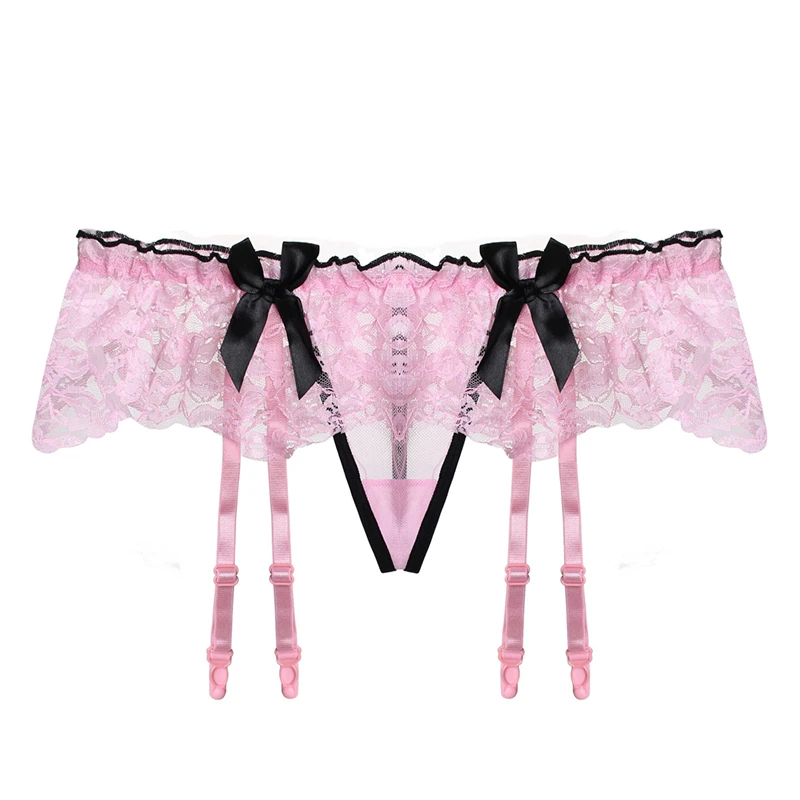 16 Styles Pink Lace Garters Women Sexy Mesh Transparent Garters Suspender Belt For Thigh High Stockings Female Erotic Lingerie