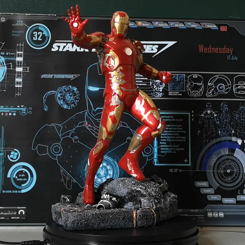 Collectible Iron Man Mark 43 Action Figure 50cm - Marvel Official