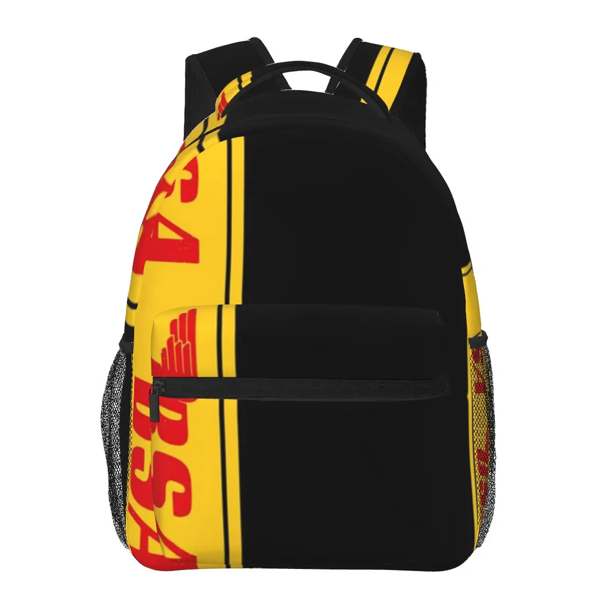 Logo Alato Moto Bsa-Rosso Su Striscia Gialla Uno Zaino Casual