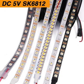 DC 5V SK6812 Led 스트립 RGBW WWA RGBNW 4 in 1 유사 WS2812B 30/60/144Led/픽셀/m, 개별 주소 지정 가능 IC Led 조명