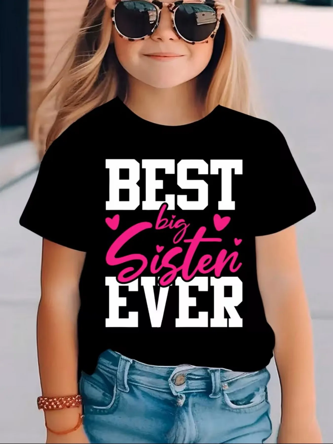 2025 Yeni Çocuk Giyim Grafik Yazlık Tişört Erkek ve Kız Modası Üstler Genç Erkekler Bol Kısa Kollu Tişört