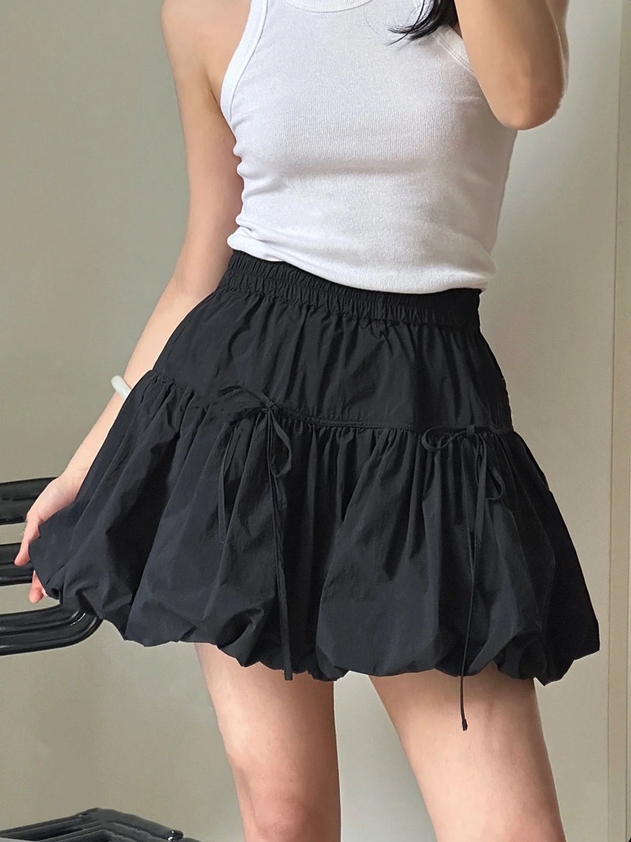 2024 Spring Summer Women Outdoor Sweet Blossom Short Skirt Korean Fashion Lightweight Streetwear Sports A-line Mini Skirts