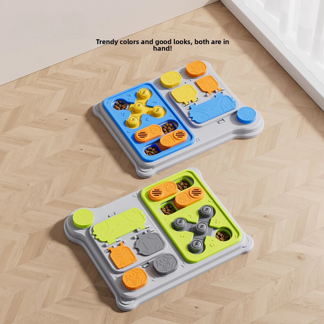 Interactive Dog Puzzle Feeder and Treat Dispenser Toy
