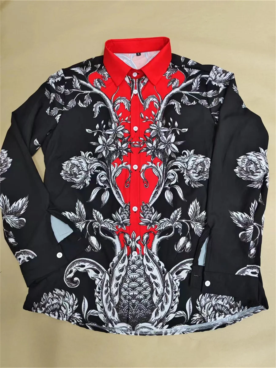 Spring and Autumn Men's Suit Shirts