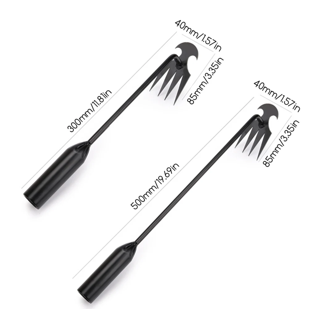 Metal Weed Cleaning Shovel Garden Hoe Tool 2 in 1 Double Hoe Cultivator Gardening Weed-Puller with Handle for Flower Gardens