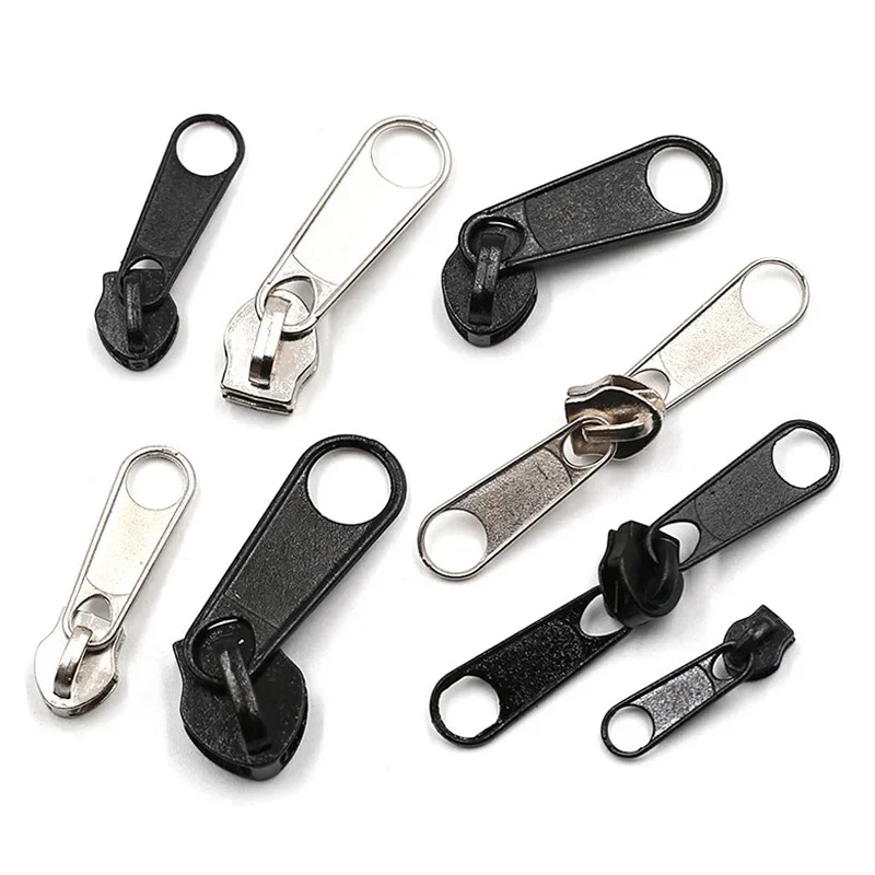 Heavy-Duty Double-Sided Metal Zipper Sliders Suitcases Bags Mosquito Nets Sewing Accessories #3#5#8#10
