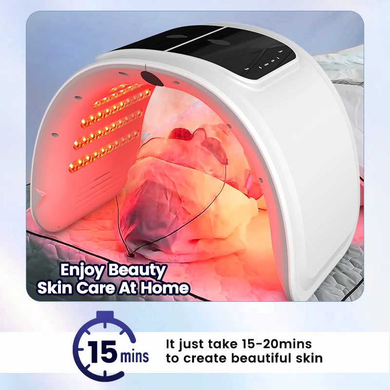 7 ألوان LED آلة الفوتون مع نانو رذاذ الجلد ترطيب ا...