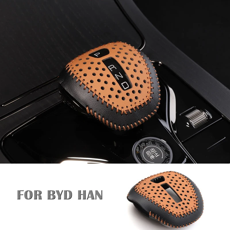 GearLeverLeatherCoverForBYDHANDMEV202120222023Highquality
