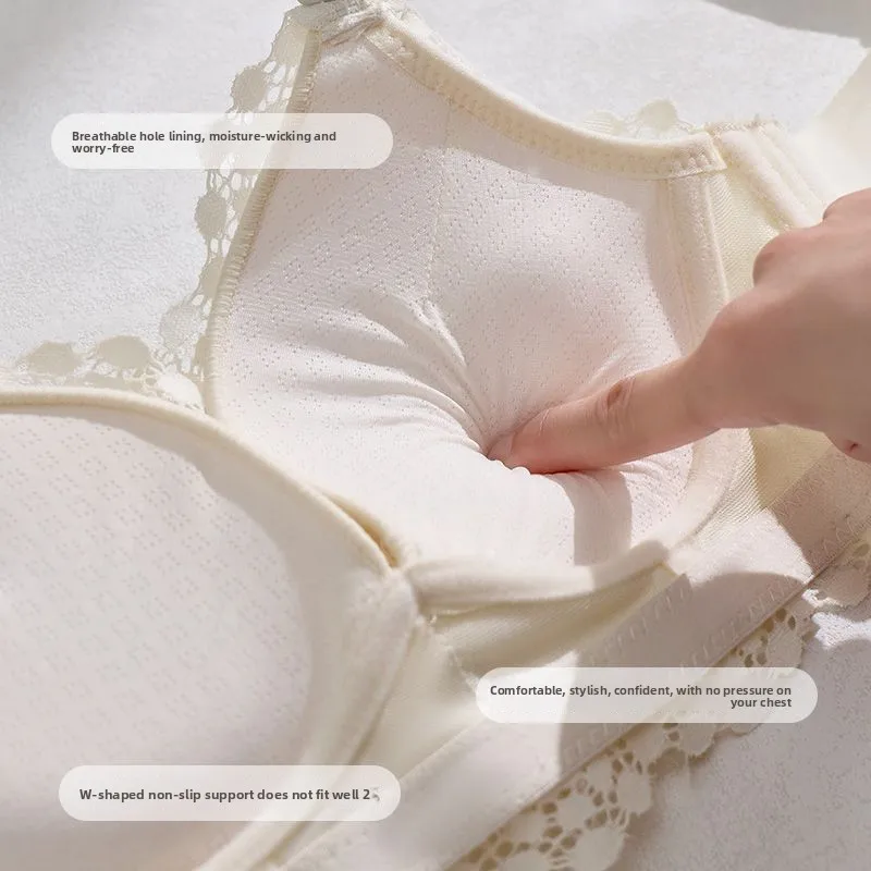 Extra Thick 12cm Push Up Bra Small Breast Flat Chest Lace Summer Women Enhance Soft Comfort No Gap 3