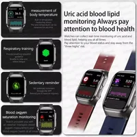 Nouvelle Montre Connectée 2026 pour Hommes et Femmes avec Analyse de la Santé Cardiaque, NFC, Pompe à Air et Coussin d'Air, Mesure Précise de la Tension Artérielle, Acide Urique, ECG et Fonction d'Appel 5