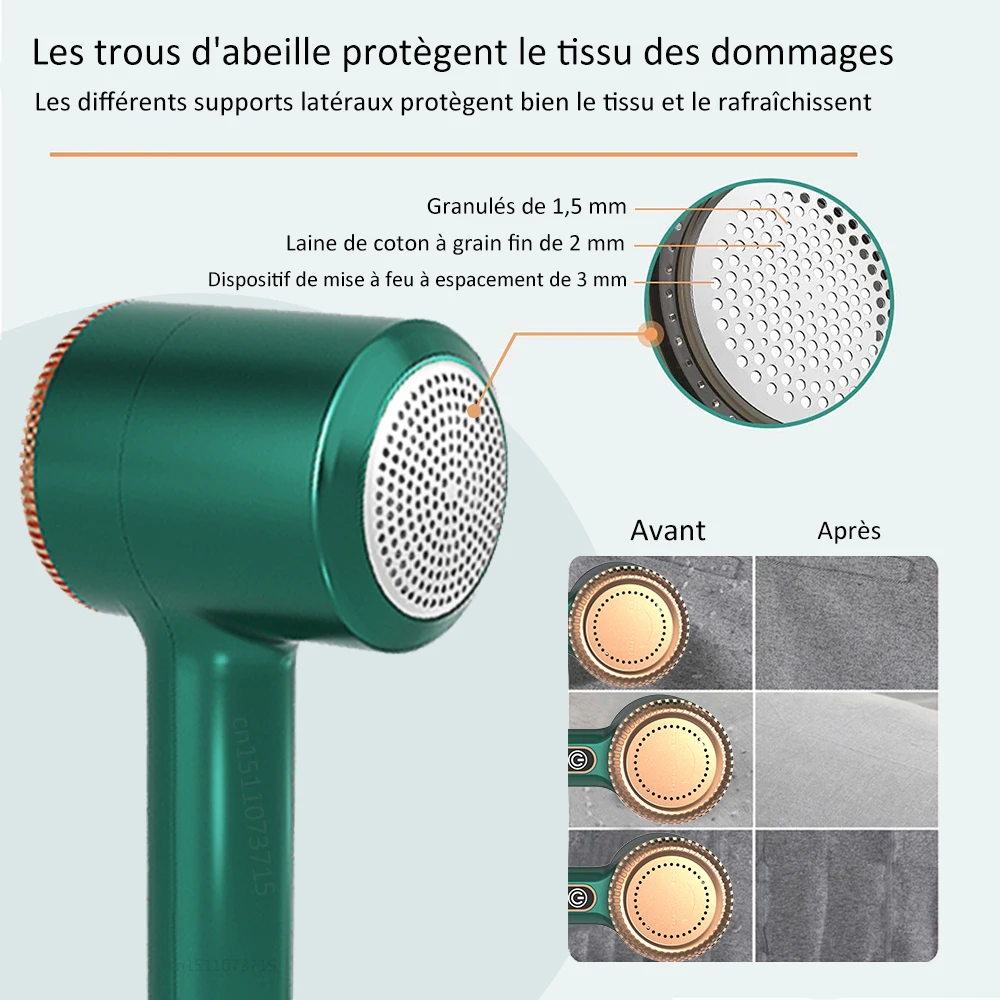 Rasoir en tissu, dissolvant de peluche électrique rechargeable