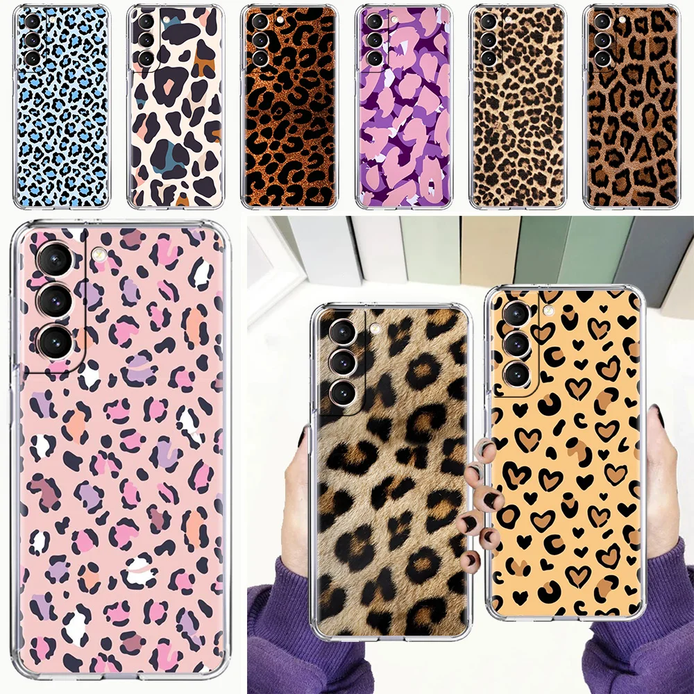 Leopard Print Soft Clear Phone Case - Trendy and Stylish